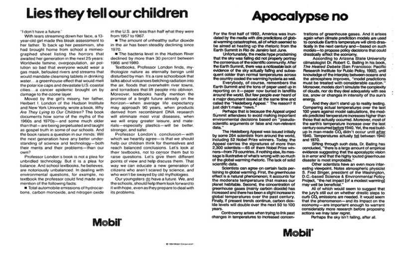 Soldaki görsel 1984 yılında, sağdaki görsel ise 1993 yılında New York Times'ta yayınlanmış bir gazete haberlerini içeriyor.